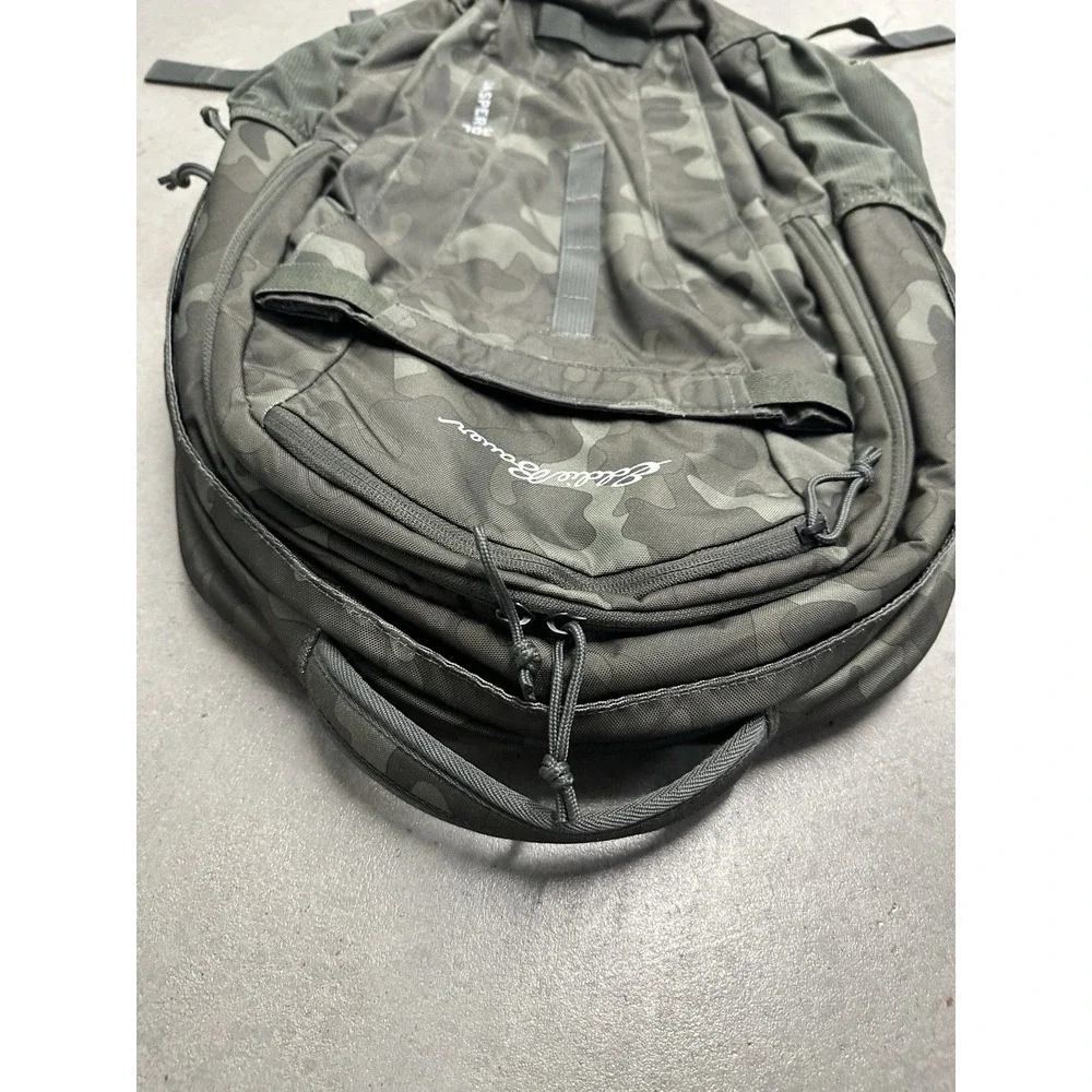 Eddie Bauer Jasper 30L Backpack Green Camo Laptop Hiking Travel Bag Clean